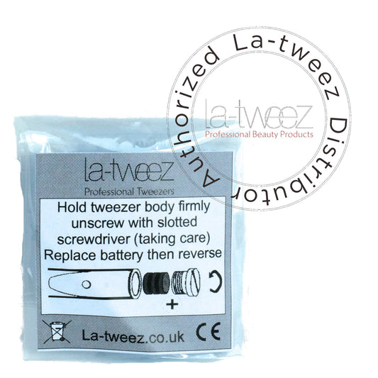 La-tweez Light Up Tweezer plus a Genuine La-tweez Battery and the battery is FREE!