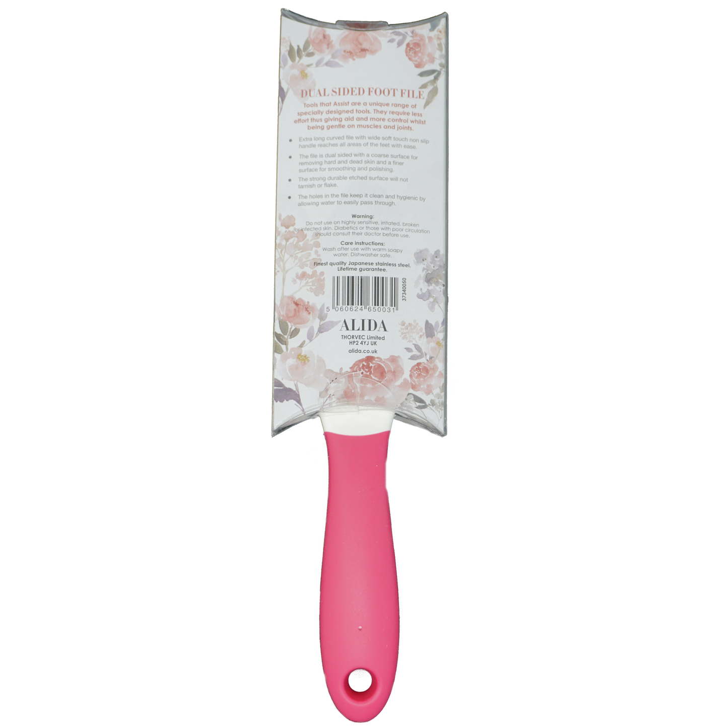 Alida Tools that Assist Curved Dual Sided Foot File PINK