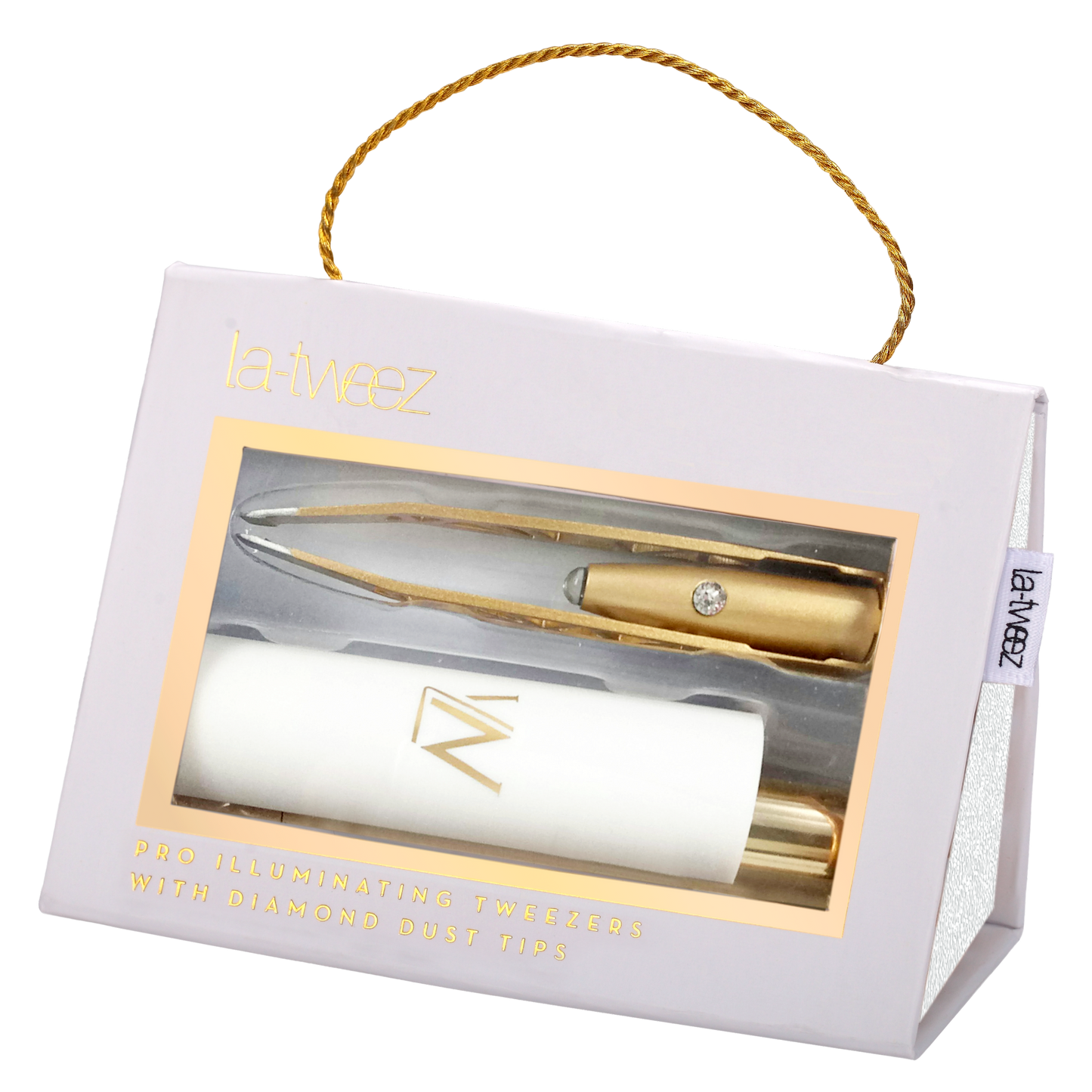 La-tweez GOLD + Diamond Dust Tips in Gift Box