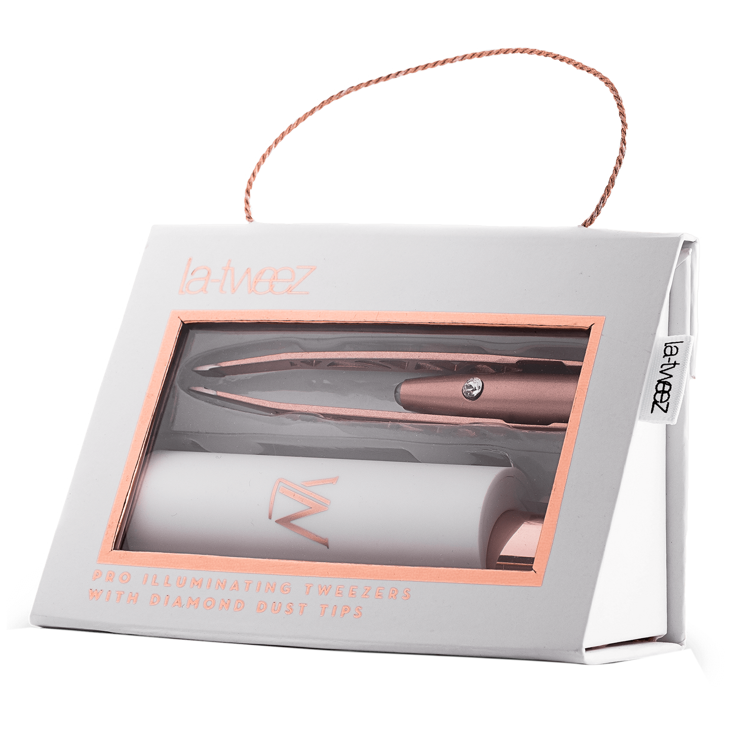 La-tweez ROSE GOLD + Diamond Dust Tips in Gift Box