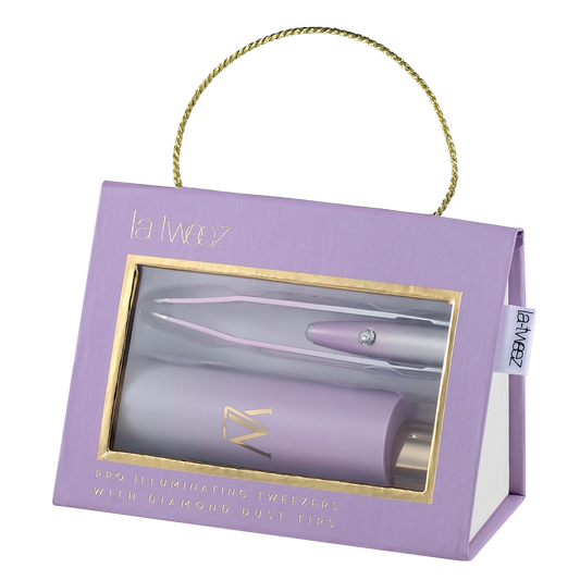 La-tweez LAVENDER SKY OMBRE + Diamond Dust Tips in Gift Box
