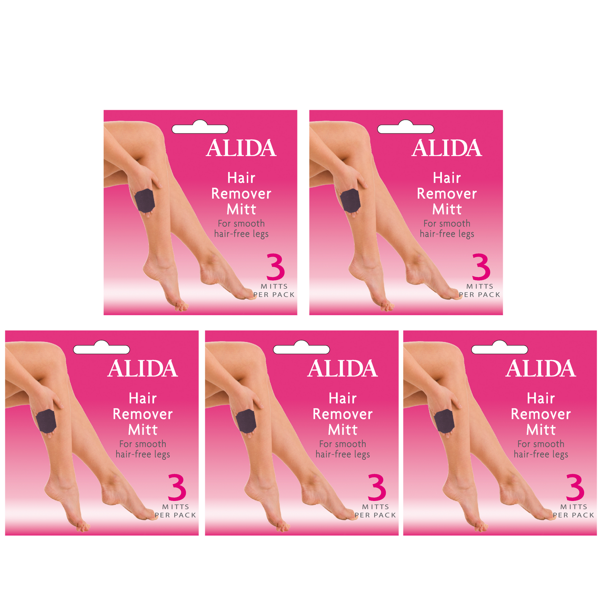 Alida Hair Remover Mitt for smooth hair-free legs from Alida.co.uk Buy a Multi-Pack and save