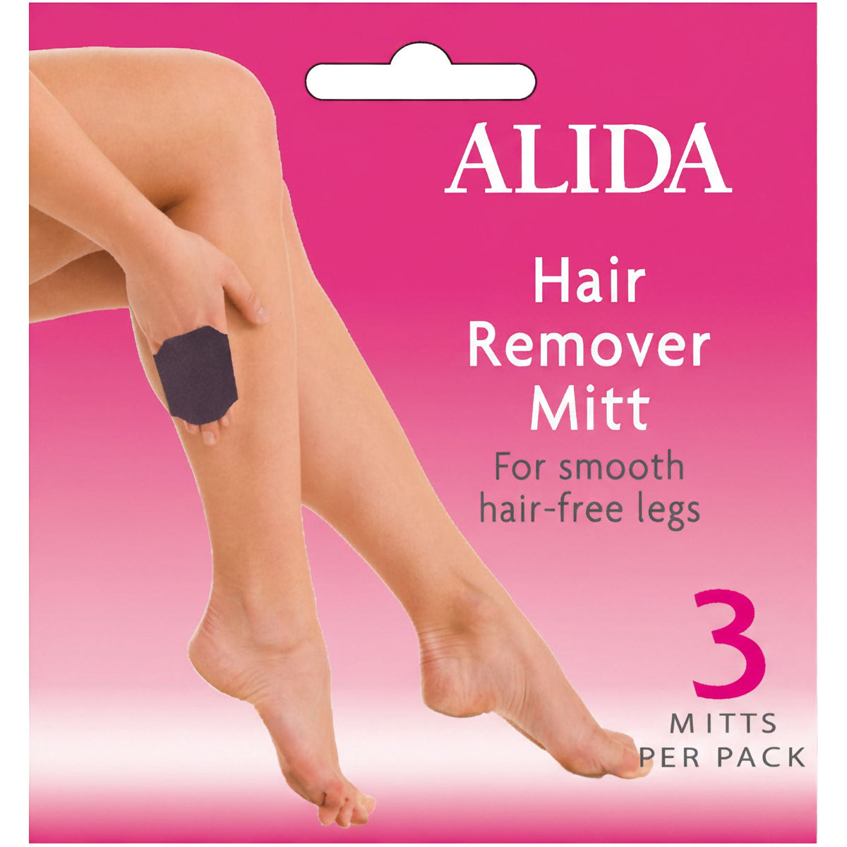 ALIDA Hair Remover Mitt for Legs, 3 mitts pack