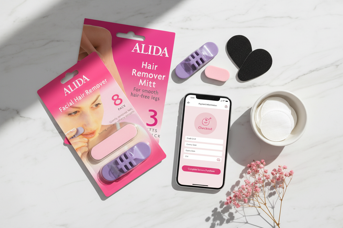 Alida hair removal products with secure online checkout