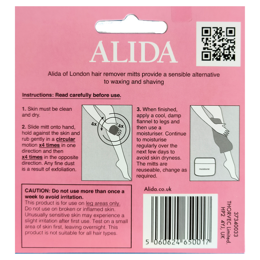 Alida Hair Remover Mitt for Legs (3 Mitts)