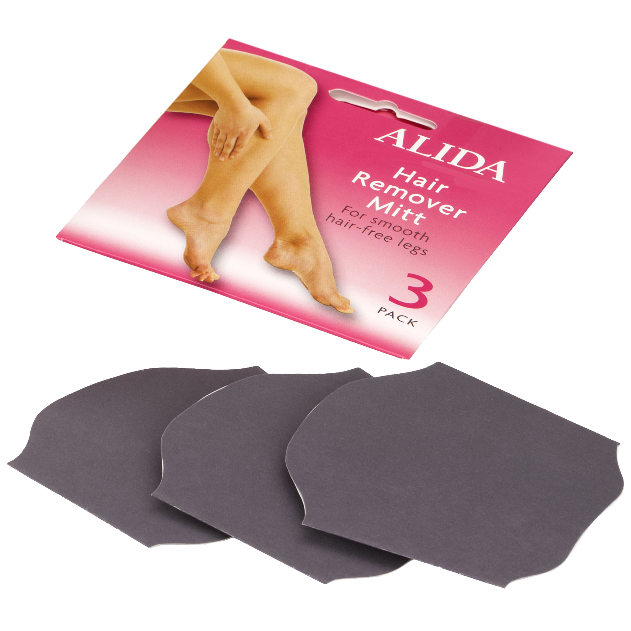 Alida Hair Remover Mitt for Legs (3 Mitts)
