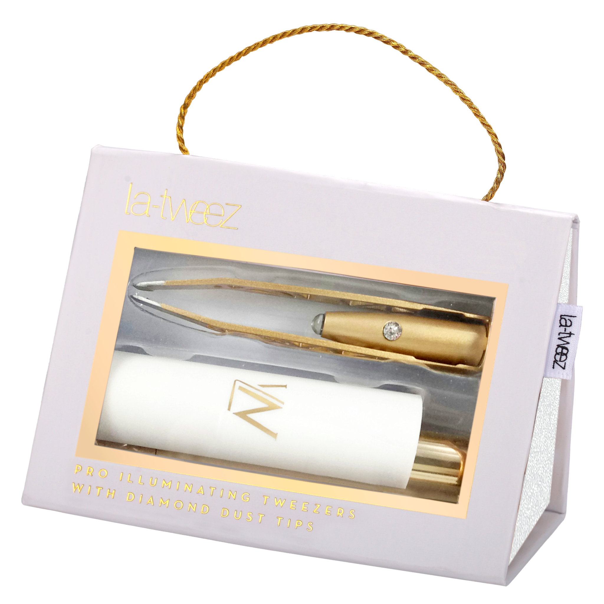 La-tweez GOLD + Diamond Dust Tips in Gift Box