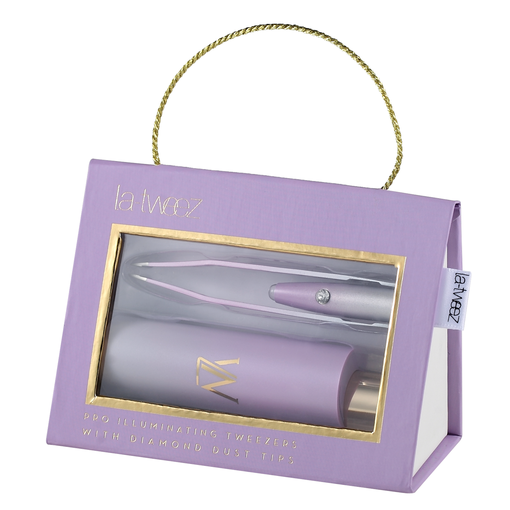 La-tweez LAVENDER SKY OMBRE + Diamond Dust Tips in Gift Box
