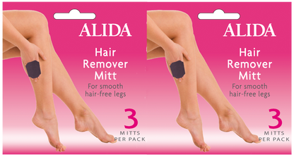 Alida Hair Remover Mitt for Legs (6 Mitts)