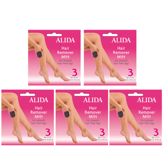 Alida Hair Remover Mitt for smooth hair-free legs from Alida.co.uk Buy a Multi-Pack and save